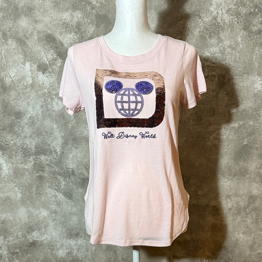 Disney Pink Graphic Tee with Mickey Ears (Love 14)